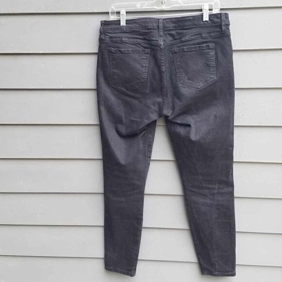 Kut from the Kloth Black Dakota Ankle Skinny Jeans size 10 - Picture 4 of 13